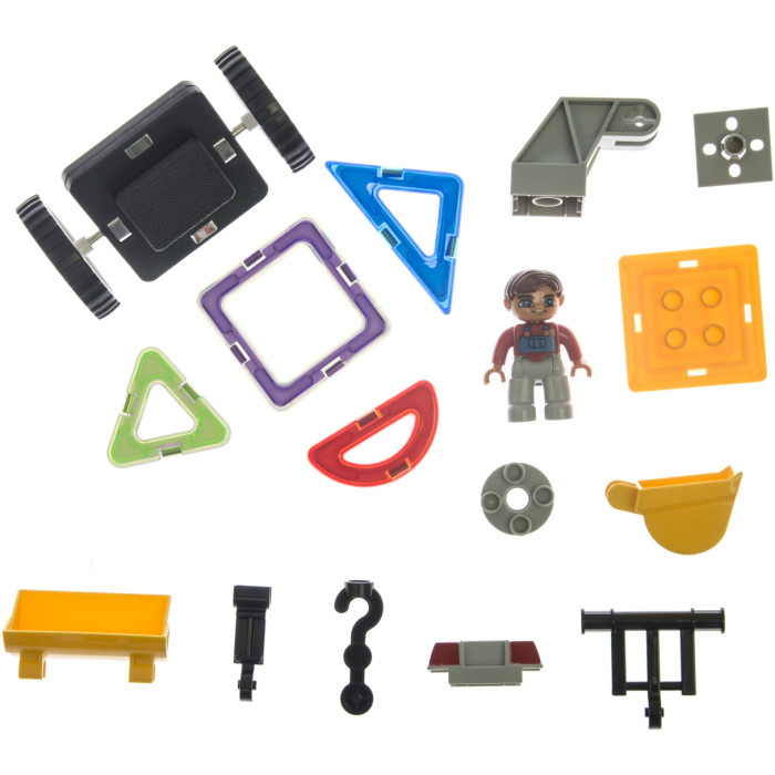 Конструктор Magplayer Детский магнитный, деталей 64 шт