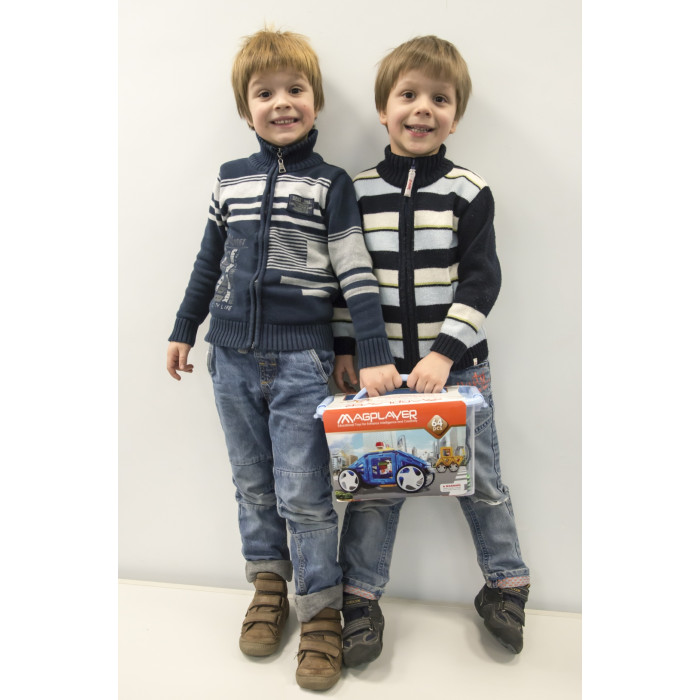 Конструктор Magplayer Детский магнитный, деталей 64 шт