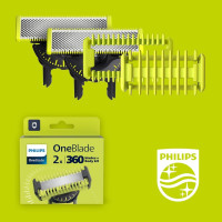 Сменные лезвия 360 Philips с насадками для тела для OneBlade QP624/50 2 шт