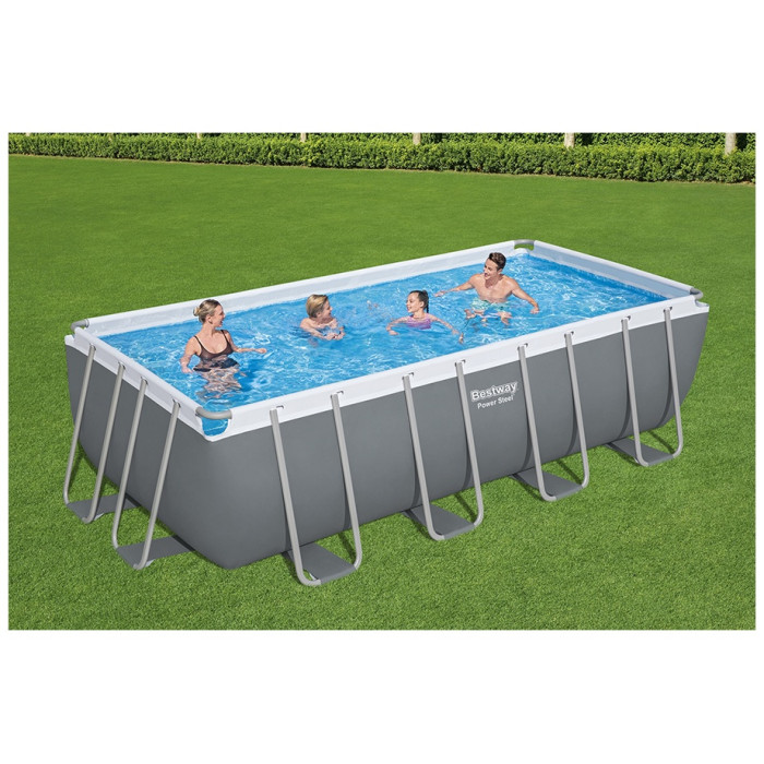 Бассейн каркасный Bestway Power Steel Rectangular 56670