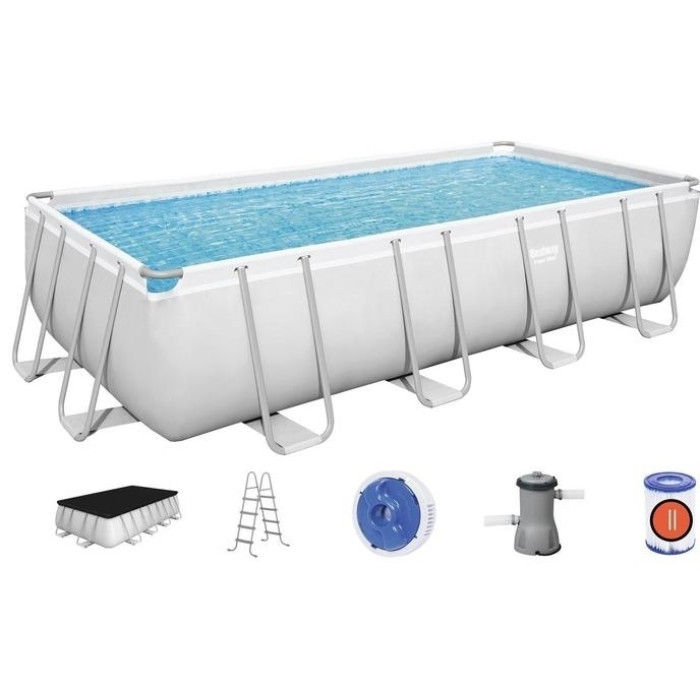 Бассейн каркасный Bestway Power Steel Rectangular 56670