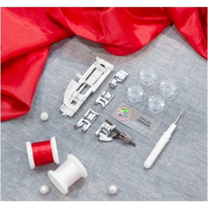 Janome J925S белый, красный