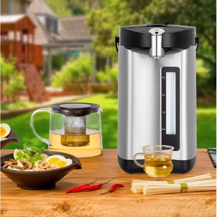 Термопот Kitfort КТ-2514 стальной, черный