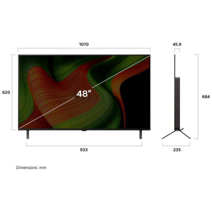 LG OLED55B5RLA 140 см черный
