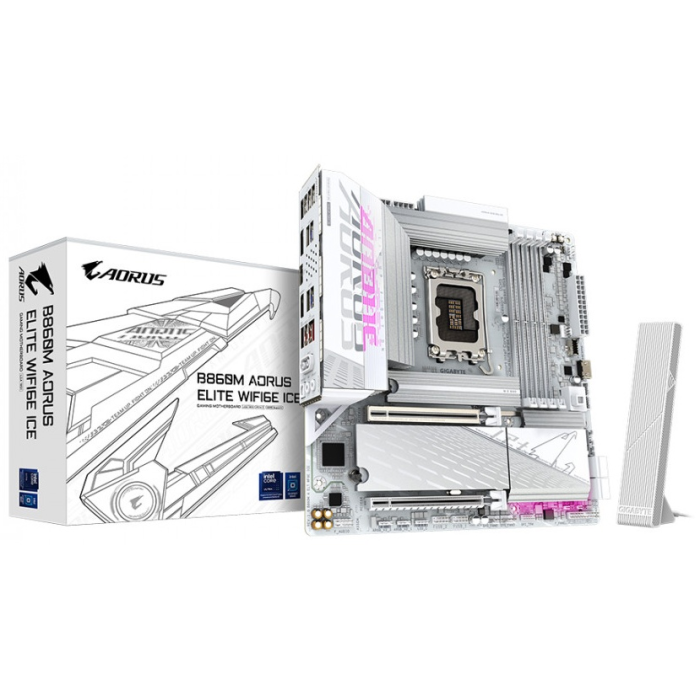 GIGABYTE B860M AORUS ELITE WIFI6E ICE