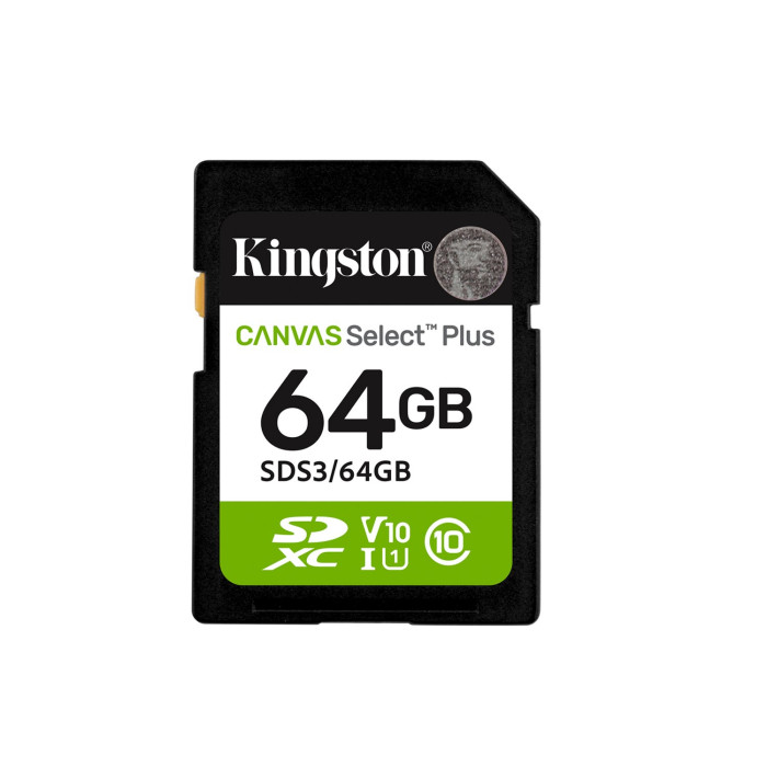 MemoryCard SDXC 64GB, Kingston SDS3/64GB, Class 10, UHS-I (U1), Video Class 10