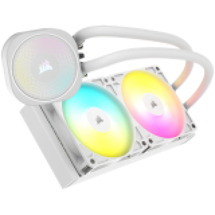 CORSAIR NAUTILUS 240 ARGB White, 240mm Radiator, Liquid CPU Cooler<br>