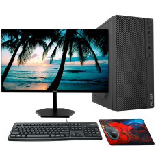 Core i5-14400-2.5GHz/H610/RAM 16GB/SSD 512GB (M.2)/no DVD/400W/Монитор 23.8' Sanc 144Hz/Key/