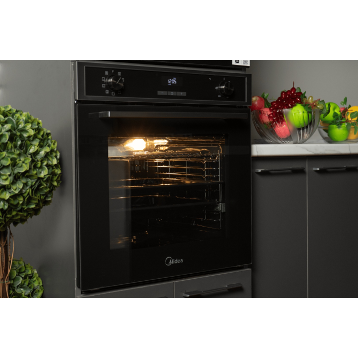 Midea MO72105X черный, стальной