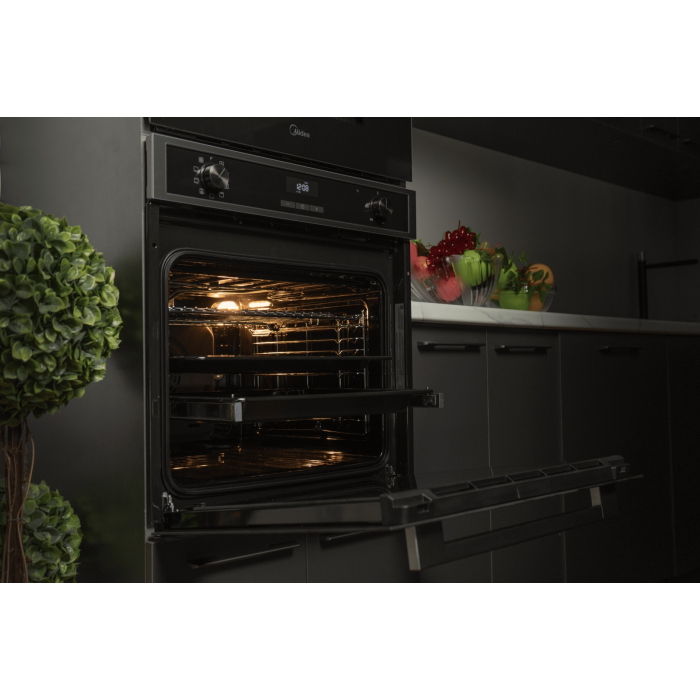 Midea MO72105X черный, стальной