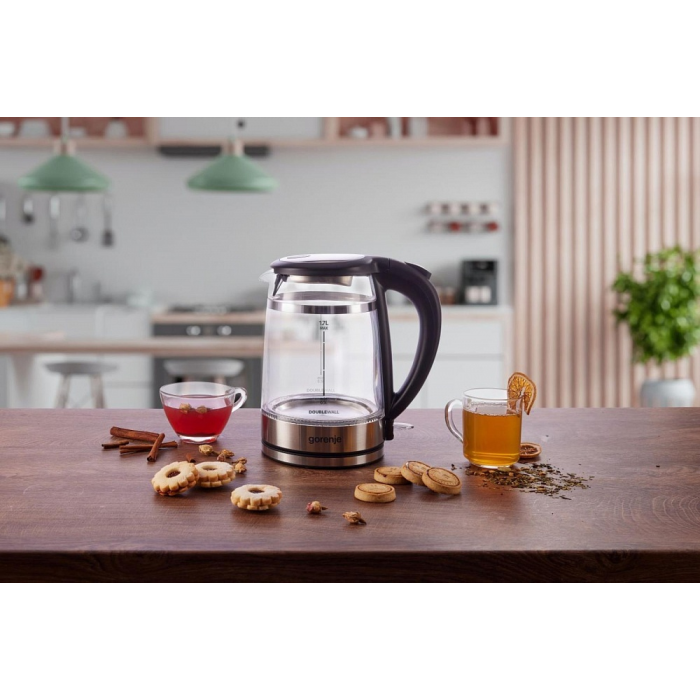 Электрочайник Gorenje K17GDW серебристый