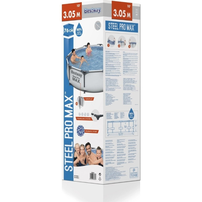 Бассейн каркасный Bestway Steel Pro Max 56406