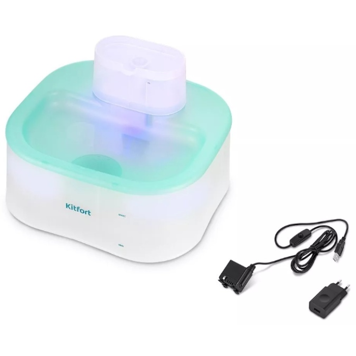 Автопоилка Kitfort КТ-6365 6000 мл белый, голубой