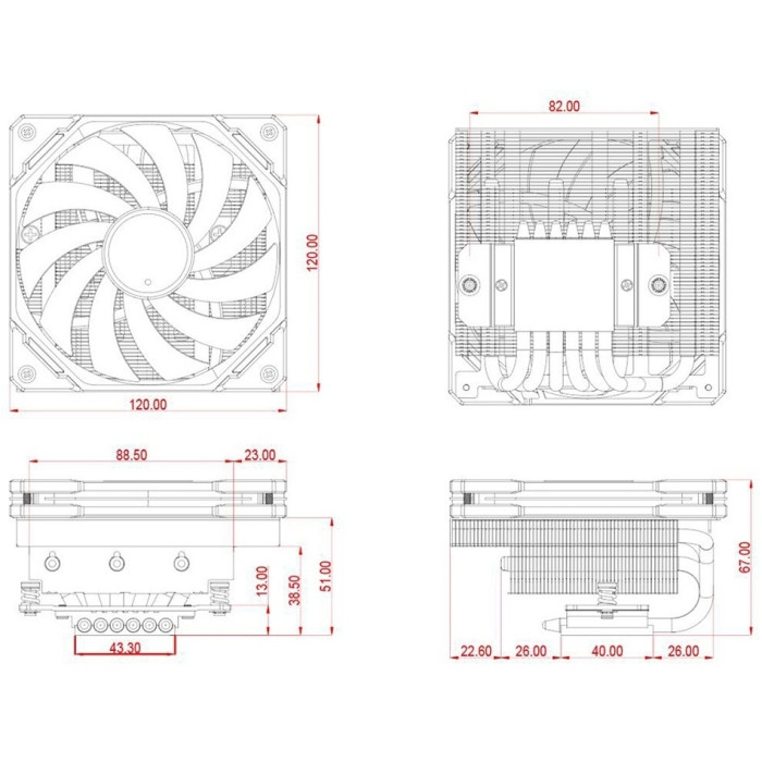 Кулер ID-COOLING IS-67-XT