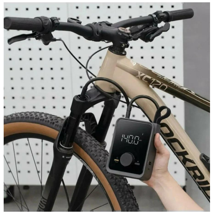 Автокомпрессор HOTO поршневый Автомобильный компрессор Air Pump Pro (QWCQB003) Черный