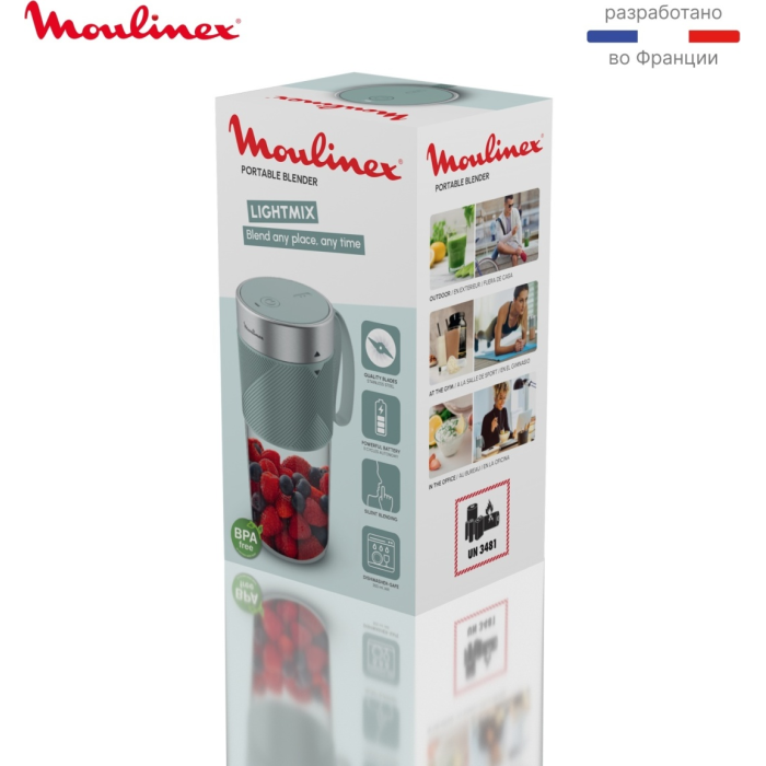 Блендер Moulinex Lightmix LM1C0410 зеленый