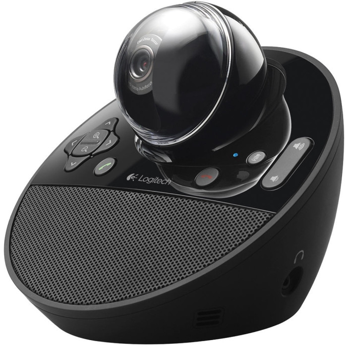Веб-камера для видеоконференций Logitech BCC950, конструкция "всё-в-одном" для установки на столе: камера, устройство громкой связи, пульт ДУ (M/N: V-U0029)
