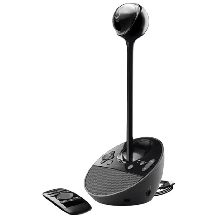 Веб-камера для видеоконференций Logitech BCC950, конструкция "всё-в-одном" для установки на столе: камера, устройство громкой связи, пульт ДУ (M/N: V-U0029)
