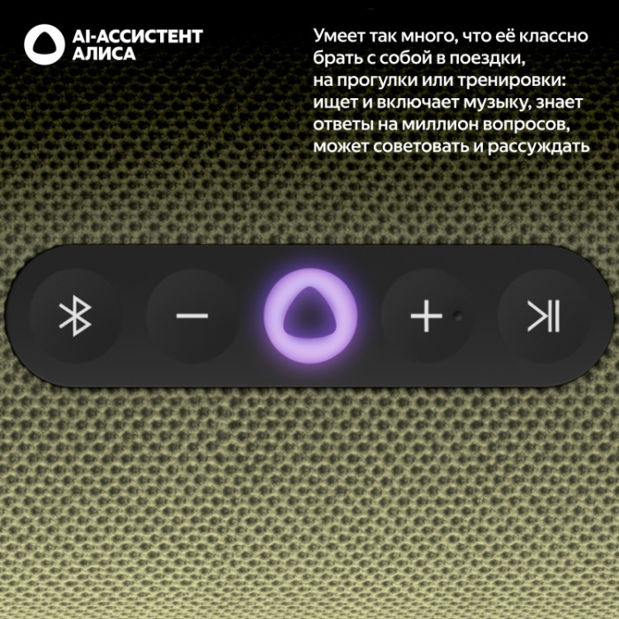 Портативная умная колонка Яндекс Станция Стрит с Алисой, 30 Вт, Зеленый<br>77420