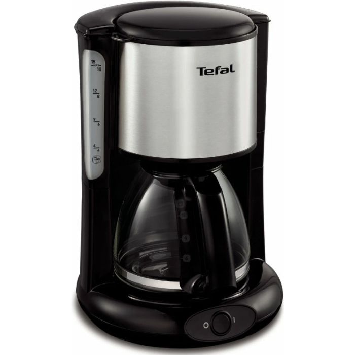 Кофеварка Tefal Confidence CM361838 серебристый, черный