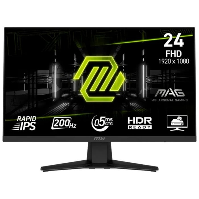 24" MSI MAG 244F черный