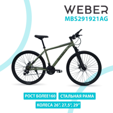 Велосипед Weber MBS291921 2025 19 дюймов зеленый