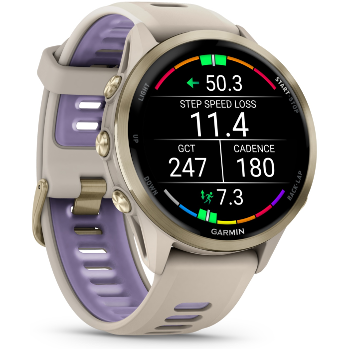 Garmin Forerunner 970 47 мм бежевый-фиолетовый