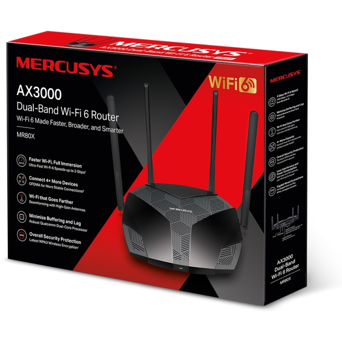 Wi-Fi роутер Mercusys MR80X
