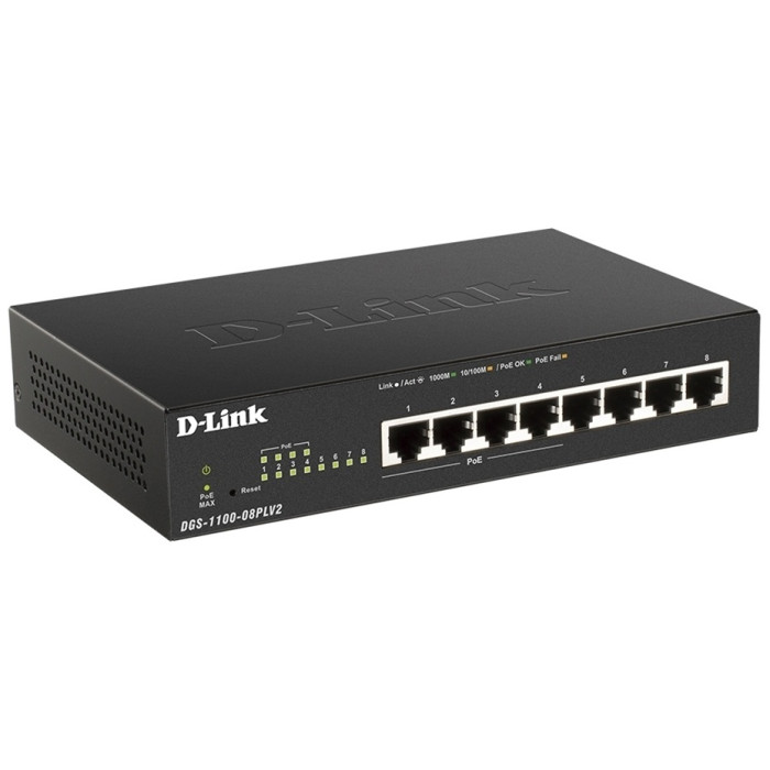 D-Link DGS-1100-08PLV2/A1A черный