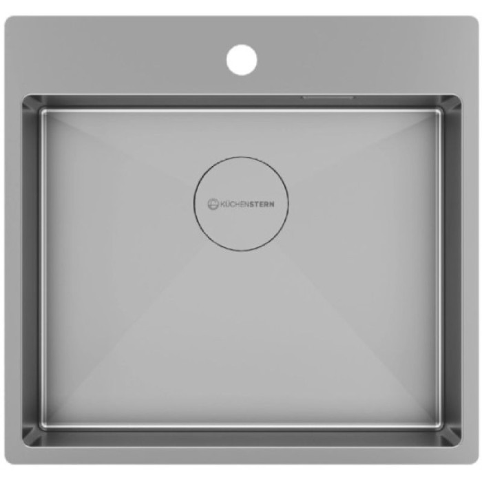 KuchenStern WERK 60 AISI 304/R10 нержавеющая сталь 507SS50 (KS-800182) врезная 54х51х20 см, нержавеющая сталь, тон серый металлик