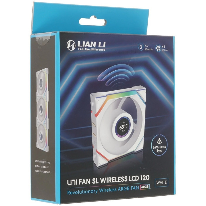 Вентилятор LIAN LI UNI FAN SL WIRELESS LCD 120 G99.12SLLCD1W1W.00