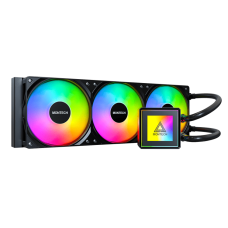 Водяное охлаждение для CPU Montech PureFlow ARGB 360 (B) TDP 320W 3x120 115x-1851/AM4/AM5 Black 37171