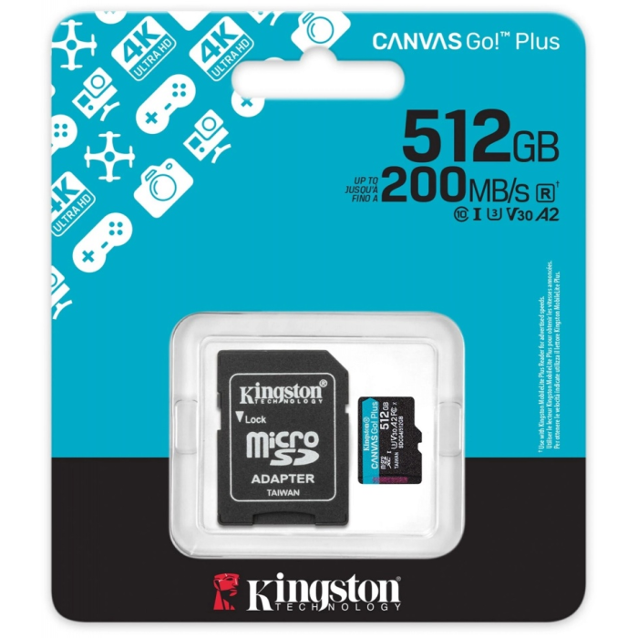 Kingston microSDXC Canvas Go! Plus (SDCG4/512GB) 512 Гб