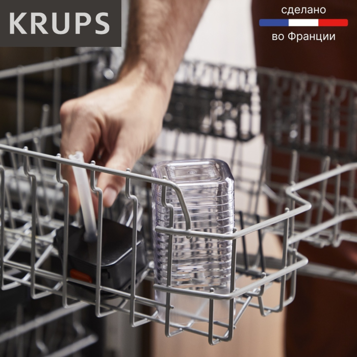 Кофемашина Krups Sensation Milk EA912B10 черный, серебристый