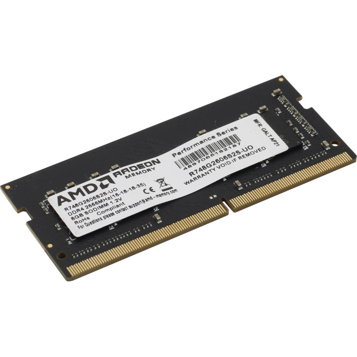 Оперативная память для ноутбука 8Gb DDR4 2666MHz AMD Radeon R7 Series R748G2606S2S-U Retail