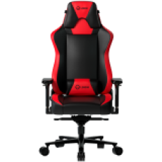 LORGAR Base 311, Gaming chair, PU eco-leather, 1.8 mm metal frame, multiblock mechanism, 4D armrests, 5 Star aluminium base, Class-4 gas lift, 75mm PU casters, Black + red<br>