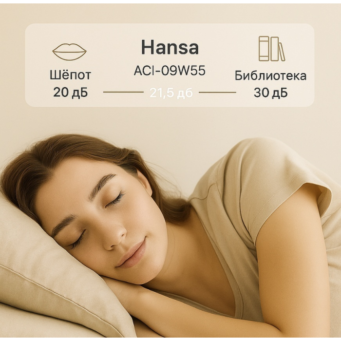 Hansa ACI-12W55 белый + монтажный комплект
