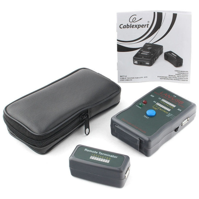 Cablexpert кабельный тестер NCT-3, цифровой