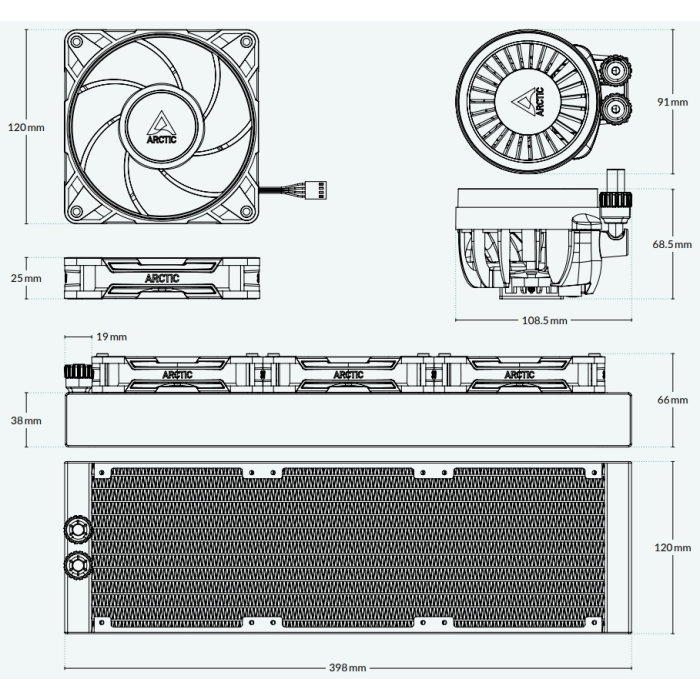 Кулер Arctic Liquid Freezer III Pro 360 ACFRE00180A
