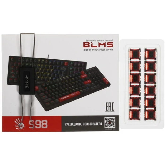 A4Tech Bloody S98 Sports (S98 SPORTS RED) черный