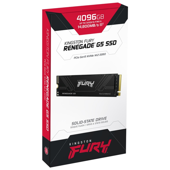 Твердотельный накопитель SSD Kingston FURY Renegade G5 SFYR2S/4T0 M.2 NVMe PCIe 5.0x4<br>76580
