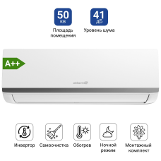 Atlantiq ASAGI-18HRFN8 (inverter) белый + монтажный комплект