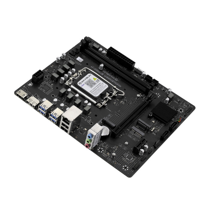 MB Socket1700, MATX, iB760 (DP+HDMI), MaxSun Challenger B760M-H, 2DDR4, PCIx16, PCIx1