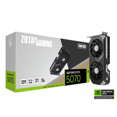 Видеокарта ZOTAC RTX 5070, TE, 12 Гб, GDDR7<br>● Производитель – Zotac
● Код товара – ZT-B50700E-10P

● Модель чипсета – NVIDIA GeForce RTX 5070
● Архитектура – Blackwell
● Технологический процесс – 4 нм

● Объем видеопамяти – 12 ГБ
● Разрядность шины вид