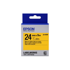 Лента Epson C53S656005 LK-6YBP-Пастельная лента 24мм, Желт./Черн., 9м<br>Технические характеристики Пастельная лента LC-6YBP9 24мм, Желт./Черн., 9м

    Характеристики
    Цвет ленты 	желтый
    Цвет текста 	черный
    Тип ленты 	Пастельная
    Ширина лен