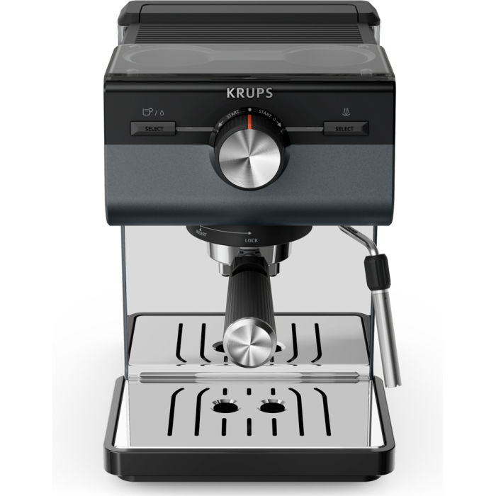 Кофеварка Krups Authentic+XP384G10 черный, серебристый