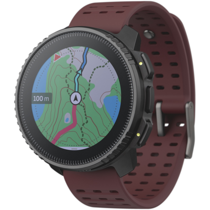 Suunto VERTICAL BLACK RUBY (SS050865000) 49 мм черный-бордовый