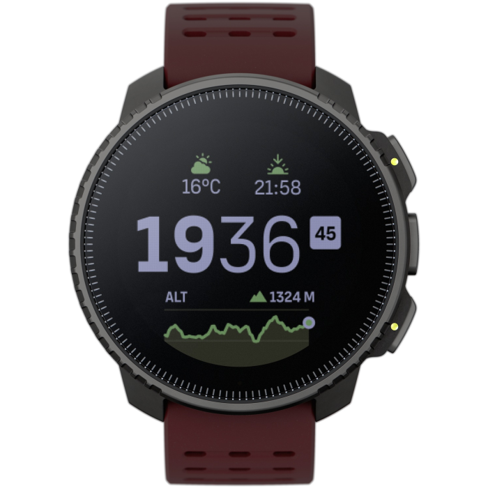 Suunto VERTICAL BLACK RUBY (SS050865000) 49 мм черный-бордовый