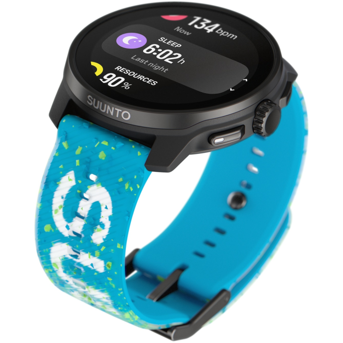 Suunto RACE S POWER BLUE (SS051015000) 45 мм черный-голубой