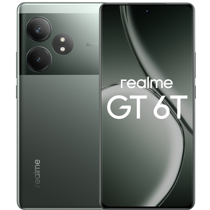 Realme GT 6T 12 ГБ/256 ГБ зеленый